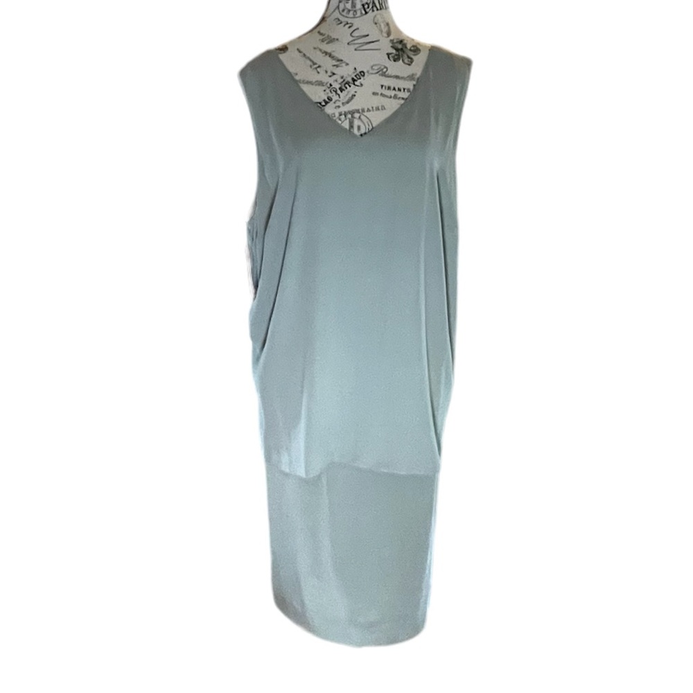 NWT Dana Buchman Sage Green 100% Silk Tank Top & Matching Skirt, Plus Size 20